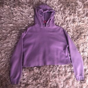 cropped hoodie